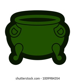 Empty coin pot icon