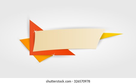 empty color banner on gray gradient background