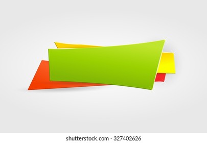 empty color banner on gray gradient background