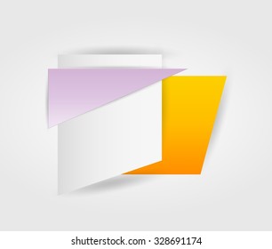 empty color banner on gray gradient background