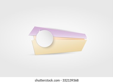 empty color banner on gray gradient background
