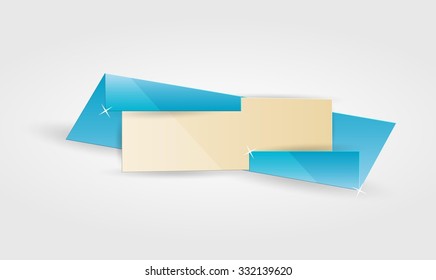 empty color banner on gray gradient background