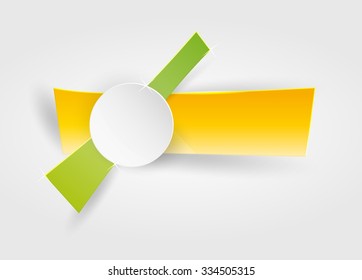 empty color banner on gray gradient background