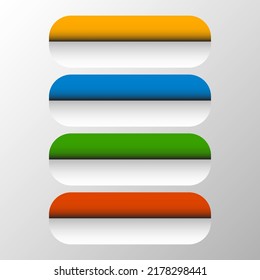 Empty color icons, with place for your content