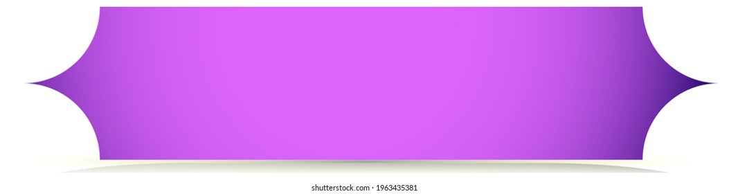 Empty colorful  button, banner shapes