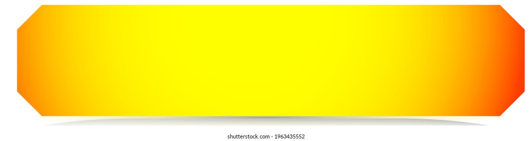 Empty colorful  button, banner shapes