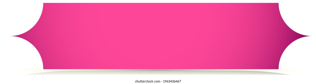 Empty colorful  button, banner shapes