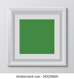 empty colorful frame on wall