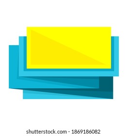 vector de cinta de papel de color vacío
