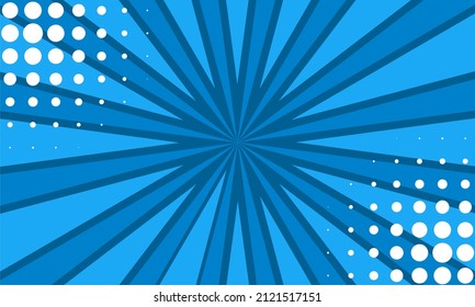 Empty Comic blue background vector design