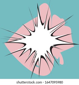 Empty Comic Book Text Speech Bubbles Vector Illustration
