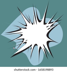 Empty Comic Book Text Speech Bubbles Vector Illustration