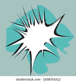 Empty Comic Book Text Speech Bubbles Vector Illustration