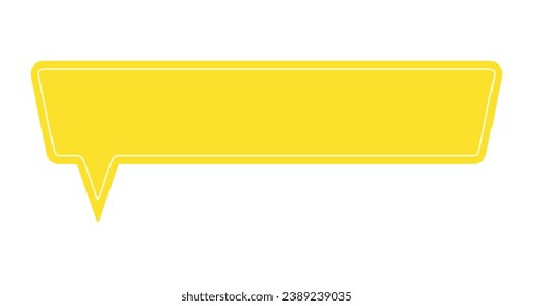 Empty comic bubble chat Vector illustration