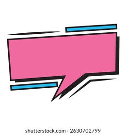 Empty comic bubble chat Vector illustration