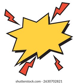 Empty comic bubble chat Vector illustration