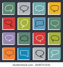Empty comic bubble icon vector illustration design in retro, vintage, pop art style. For digital education needs and book story elements
