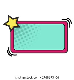 empty comic bubble image. vector illustration