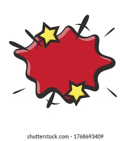 empty comic bubble image. vector illustration