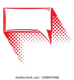 Empty comic speech bubble