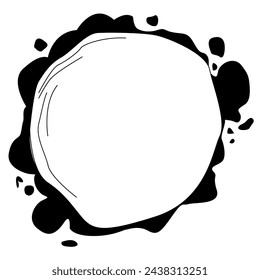  Empty comic speech bubbles black halftone shadows. Vintage design, pop art style. vector.