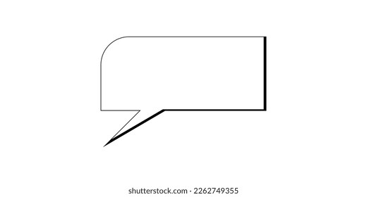 Empty Comic Speech Bubbles Pop Art. vector illustration