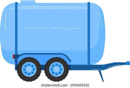 Empty container, use canister isolated on white, gasoline tank, storage equipment, design, flat style vector illustration.