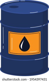 Empty container, use canister isolated on white, gasoline tank, storage equipment, design, flat style vector illustration.