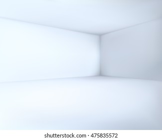 Empty Cool White Room Corner Vector