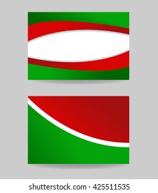 Empty copy space business card template vector.