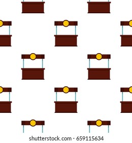 Empty counter with canopy pattern seamless for any design vector illustration