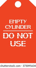 Empty cylinder.Do not use.
Notifying the label when using capacitive devices, vector illustration.