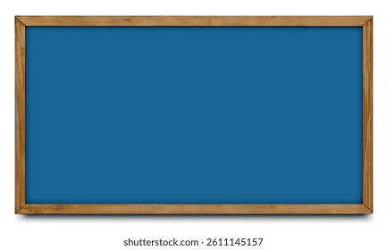 Empty, dark blue blank bulletin board. Blue color cork texture background. Cork board with copy space. Notice board sign board. Plywood, wood natural grain pattern. Business material.