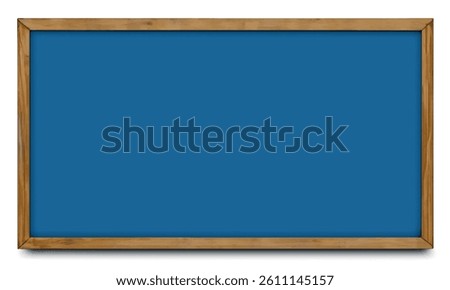Empty, dark blue blank bulletin board. Blue color cork texture background. Cork board with copy space. Notice board sign board. Plywood, wood natural grain pattern. Business material.