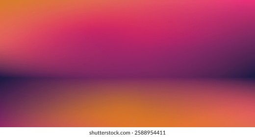 Empty Dark colorful concrete interior background banner