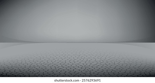 Empty dark gray room with gradient gray abstract background for display your product