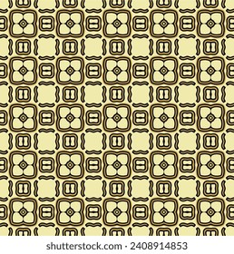 Empty deserted room pattern on isolated wallpaper