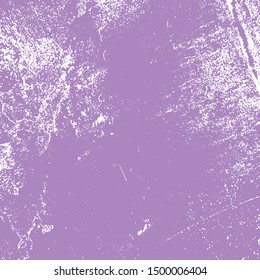 Empty Design Template. Distress Dirty Violet Texture. Grunge Color Lilac Background. EPS10 vector