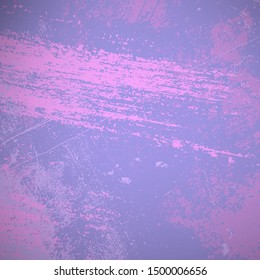Empty Design Template. Distress Dirty Violet Texture. Grunge Color Lilac Background. EPS10 vector