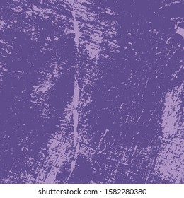 Empty Design Template. Distress Dirty Violet Texture. Grunge Color Lilac Background. EPS10 vector