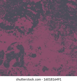 Empty Design Template. Distress Dirty Violet Texture. Grunge Color Lilac Background. EPS10 vector