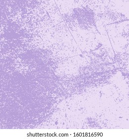 Empty Design Template. Distress Dirty Violet Texture. Grunge Color Lilac Background. EPS10 vector
