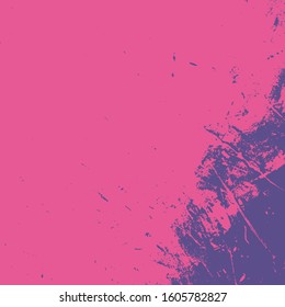 Empty Design Template. Distress Dirty Violet Texture. Grunge Color Lilac Background. EPS10 vector