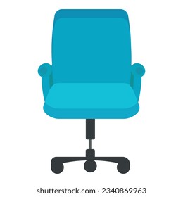 Empty desk chair icon cartoon vector. Office seat. Modern furniture