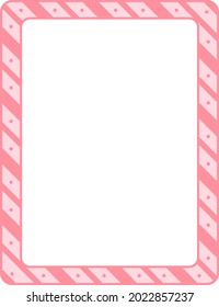 Empty diagonal stripes frame banner template illustration