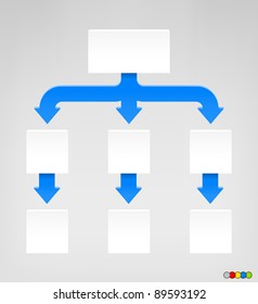 Empty Diagram in EPS 8 format with high resolution JPEG. EPS file contains five color variations in different layers.