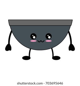 Empty dish symbol cute kawaii cartoon