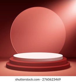 Empty display background with a minimal modern design