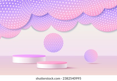 Empty display scene presentation for product placement 3d background
