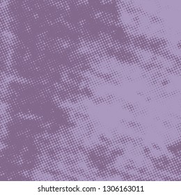 Empty Distressed Lilac Color Overlay Template. Grunge Texture For Making Your Design Aged. EPS10 vector.